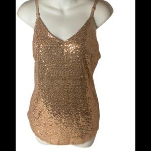 Swarovski crystal gold spaghetti sting top